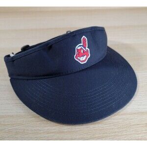 Vintage Cleveland Indians Sports Specialties Adjustable Visor Hat 90s Guardians